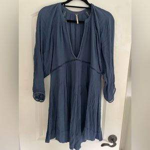 free people navy mini dress